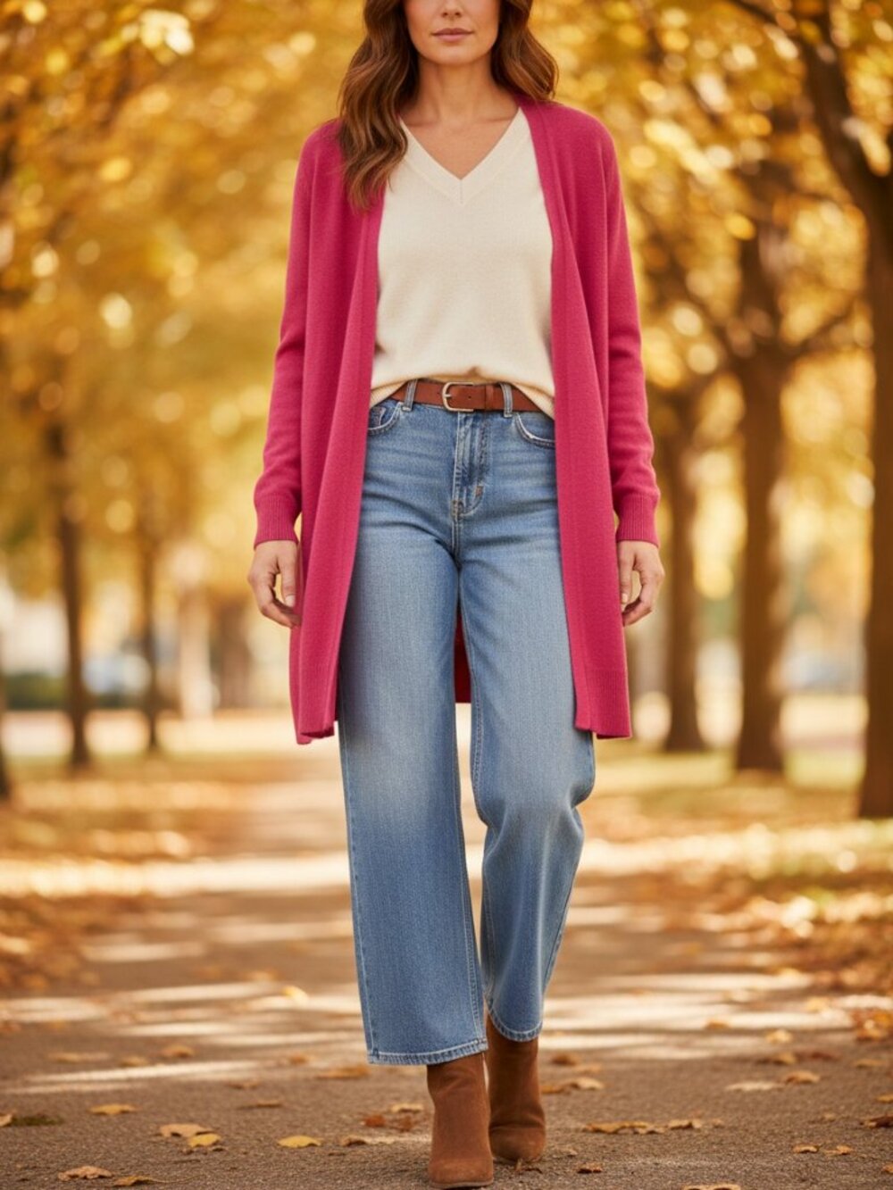 Talbots Rose Pink Long Sleeve Cardigan Sweater, MP